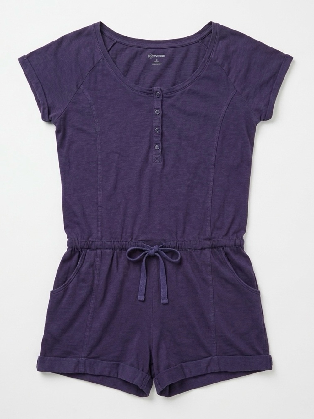 Converse Faded Black/Gray Short Sleeve Romper